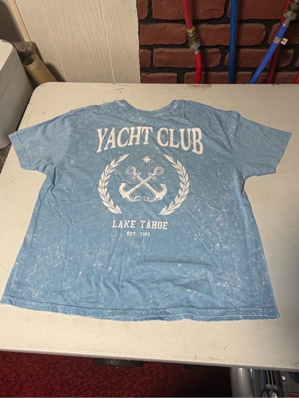 Blue Crop Tee - Picture 2 of 3